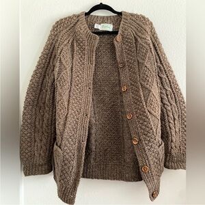 High quality vintage wool Irish fisherman sweater